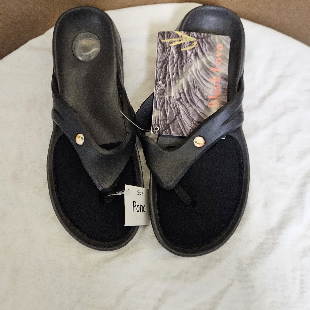 O ' o Black Lava Sandals Women Size 8 - Picture 9 of 16